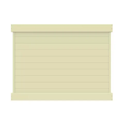 Horizontal 6 ft high · 8 ft wide Sand Vinyl Privacy Fence Panel