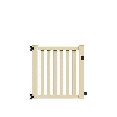 Ohio 4 ft wide · 4 ft high Sand Vinyl Un-Assembled Fence Gate
