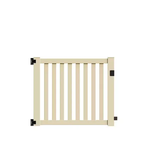 Ohio 5 ft wide · 4 ft high Sand Vinyl Un-Assembled Fence Gate