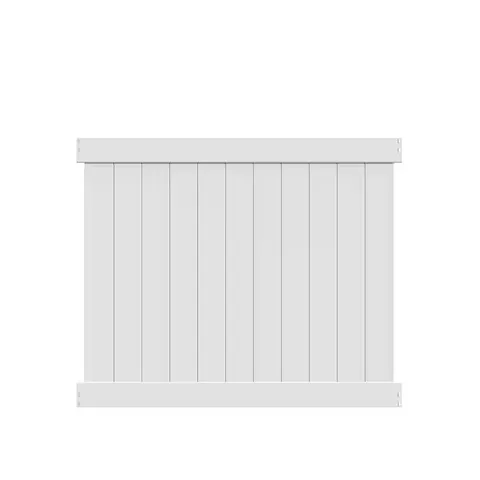 Washington 5 ft high · 6 ft wide White Vinyl Un-Assembled Fence Panel