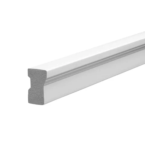 Restoration Millwork PVC Brick Moulding Natural White 1-1/8 in × 2 in × 17 ft