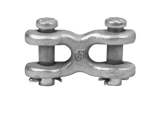 Zinc-Plated Forged Steel Double Clevis, 3900 lb, 2-1/2 in. Length