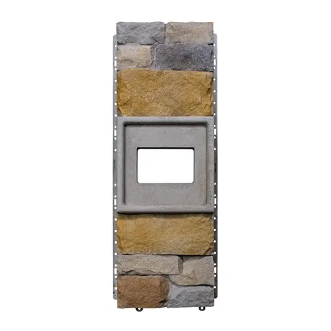 STONEfaçade Multicourse Electrical Box Appalachian Twilight 8 × 24 in Horizontal
