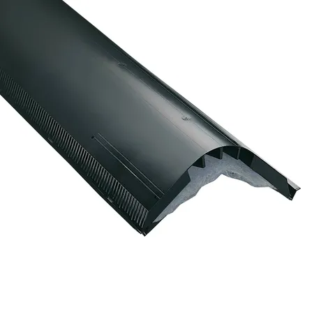 Filtered Ridge Vent, Class-A Fire Rated, 7 in × 4 ft, Black