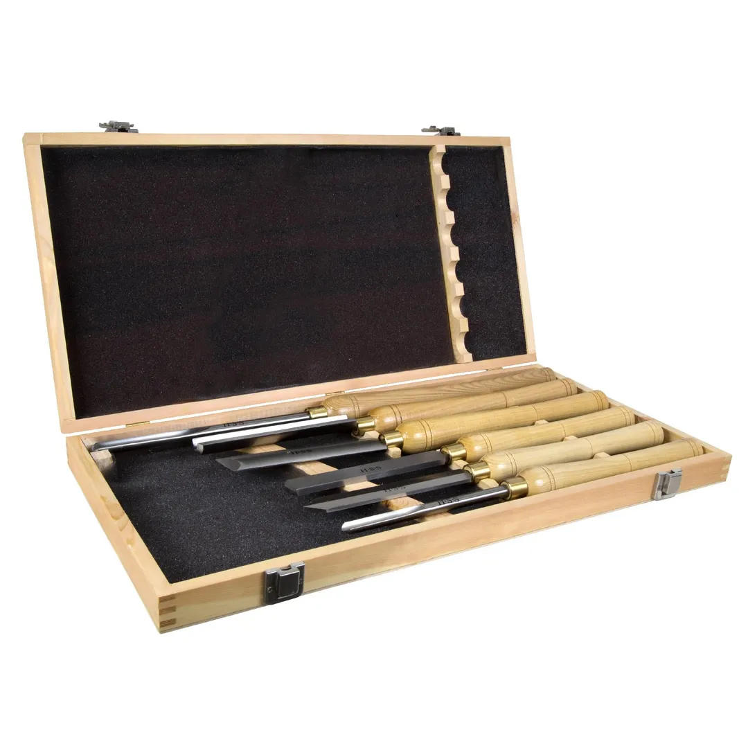 WEN 16 in. to 22 in. Artisan Chisel Set with High-Speed Steel Blades and Domestic Ash Handles (6-Piece), photo 2 of 3