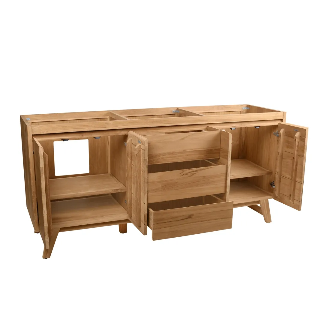 Avanity Coventry 72-in Gray Teak Bathroom Vanity Cabinet, photo 11 of 13