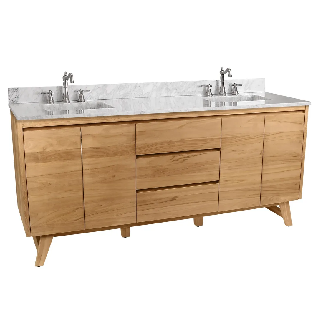 Avanity Coventry 72-in Gray Teak Bathroom Vanity Cabinet, photo 7 of 13