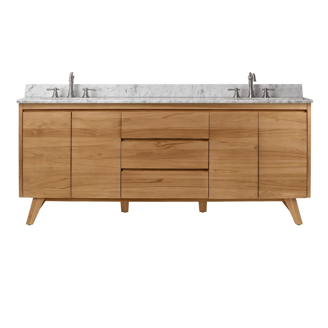 Avanity Coventry 72-in Gray Teak Bathroom Vanity Cabinet, photo 6 of 13