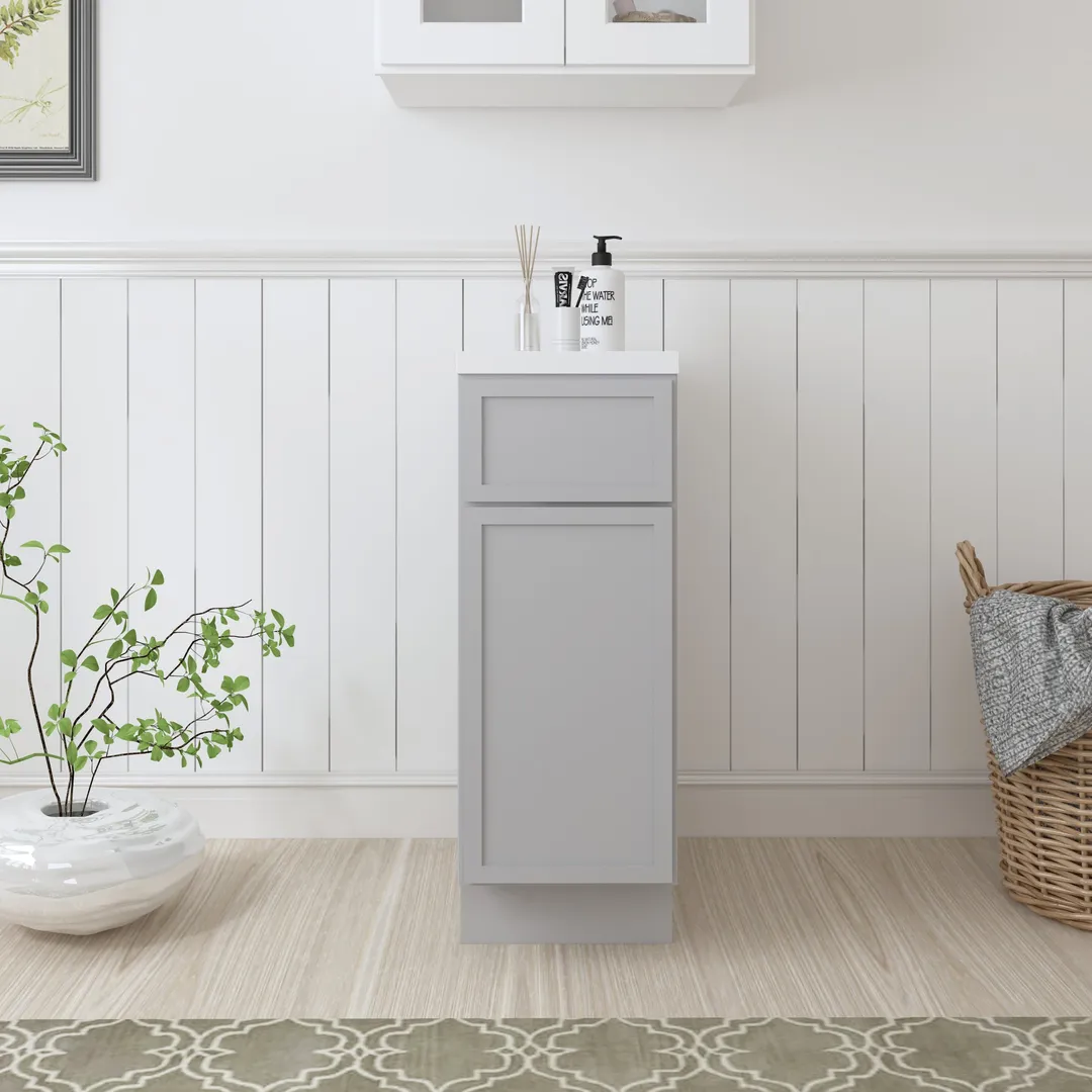 Vanity Art CVJ 12 in. W x 21 in. D x 32.5 in. H 3-Drawer Bath Vanity Cabinet Only, White, photo 5 of 8
