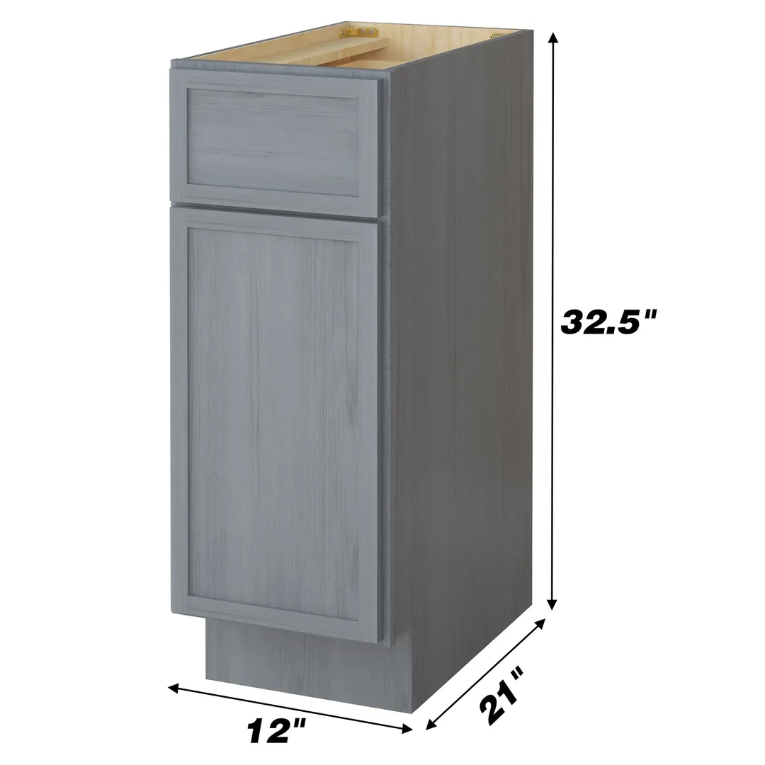 Vanity Art CVJ 12 in. W x 21 in. D x 32.5 in. H 3-Drawer Bath Vanity Cabinet Only, White, photo 8 of 8