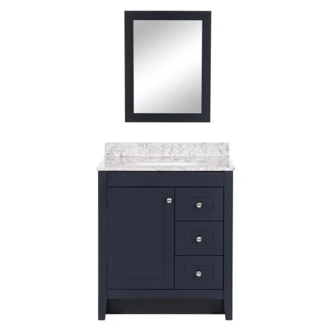 Capri 31" Blue Vanity with Mirror