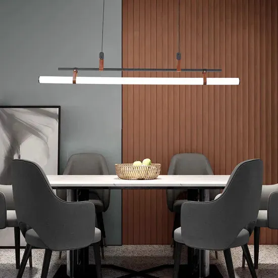DLSS Lighting China Factory Interior Lighting Home Indoor Chandelier Acrylic Modern LED Pendant Lamp, in a room, photo 5 of 6