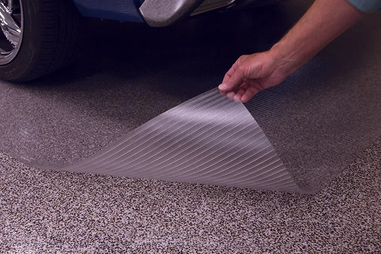 G-Floor Rib 5 ft. x 10 ft. Slate Grey Vinyl Garage Flooring Cover and Protector, photo 5 of 5