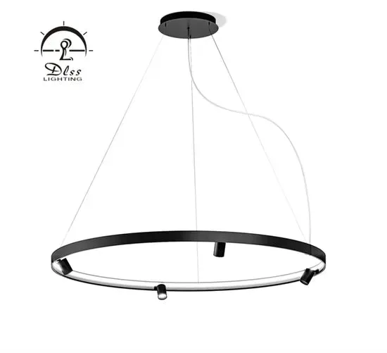 DLSS Lighting Co., Ltd Commercial Lamp Round LED Hanging Gold Big Chandelier, photo 4 of 6