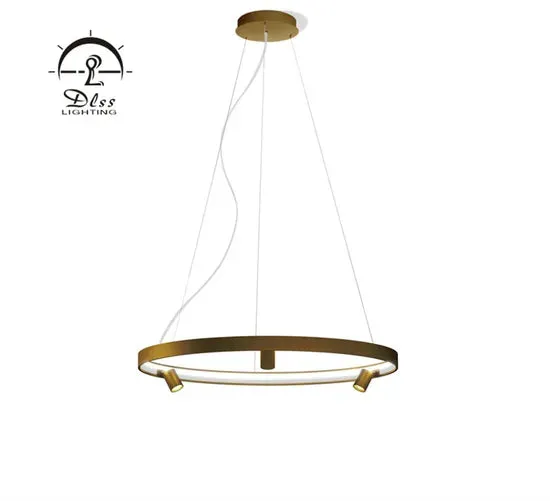 DLSS Lighting Co., Ltd Commercial Lamp Round LED Hanging Gold Big Chandelier, photo 5 of 6