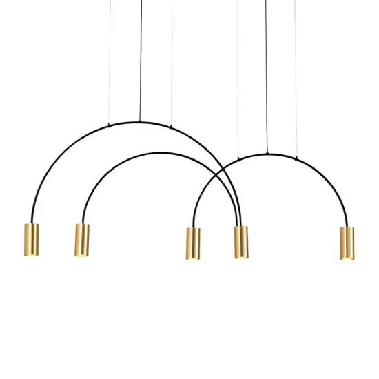 DLSS Lighting Commercial Shop Modern Luminaire Antique Iron Aluminum LED Pendant Lamp, photo 2 of 6