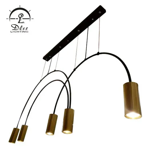 DLSS Lighting Commercial Shop Modern Luminaire Antique Iron Aluminum LED Pendant Lamp, photo 5 of 6