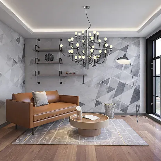 DLSS Lighting Co., Ltd. Contemporary Style Chandelier for Interior Decor Lighting Iron LED Pendant Lamp, in a room, photo 6 of 6