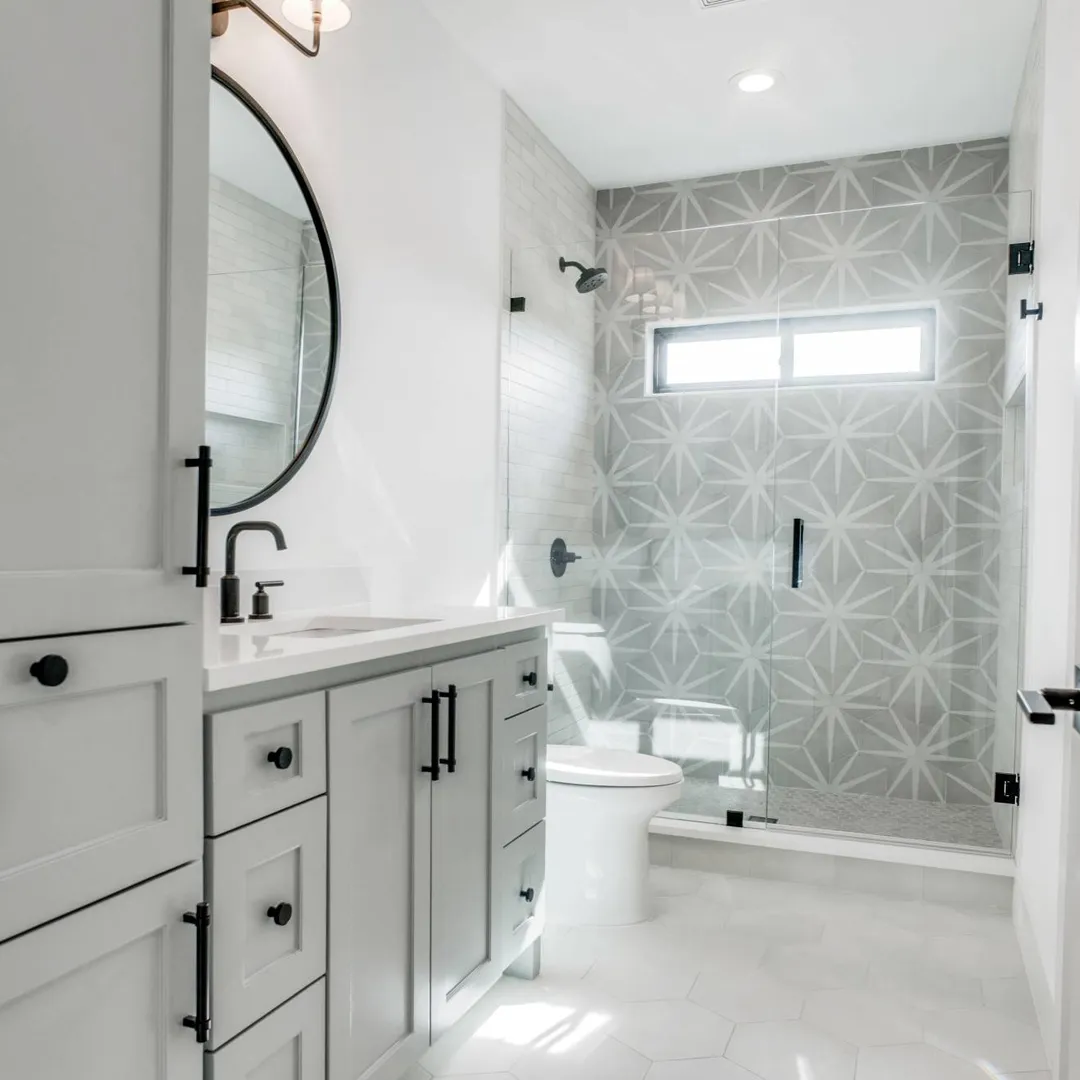 Bedrosians Allora 8.5" x 10" Hexagon Porcelain Decorative Tile in Stella (12.67 SqFt/Ctn), photo 3 of 8
