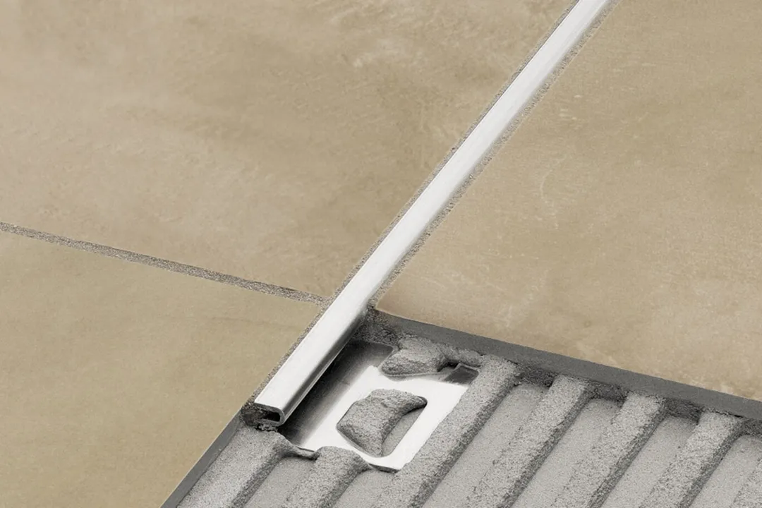 Schluter Systems DECO 0.5-in W x 98.5-in L Satin Anodized Aluminum Border Tile Edge Trim, photo 2 of 5