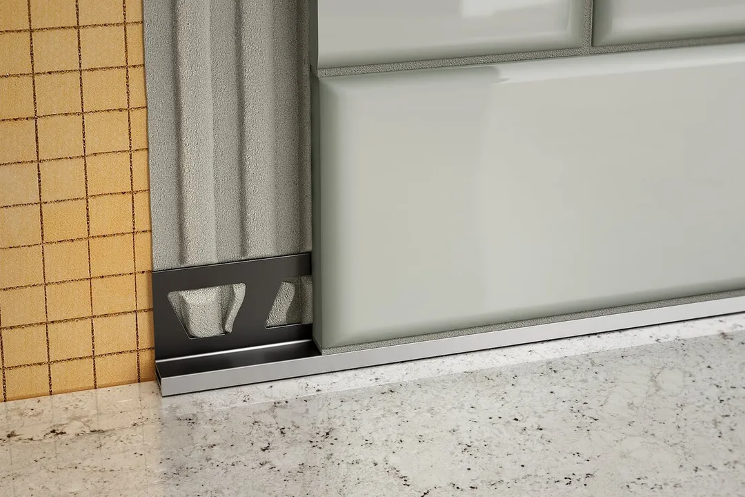 Schluter Systems DILEX-BWA 0.5-in W x 98.5-in L Stone Grey PVC Tile Edge Trim, photo 2 of 5