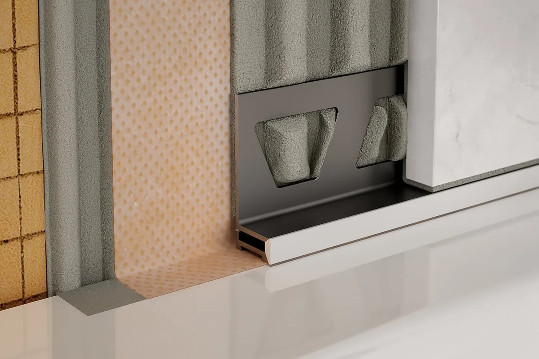 Schluter Systems DILEX-BWA 0.188-in W x 98.5-in L Stone Grey PVC Tile Edge Trim, photo 3 of 5