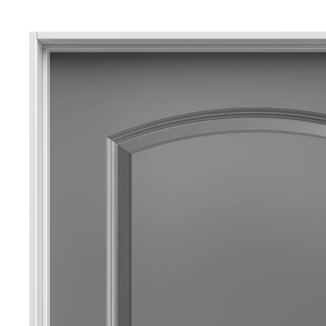 Masonite Roman 36-in x 80-in 2-Panel Round Top Hollow Core Primed Molded Composite Right Hand Inswing/Outswing Single Prehung Interior Door, photo 3 of 6