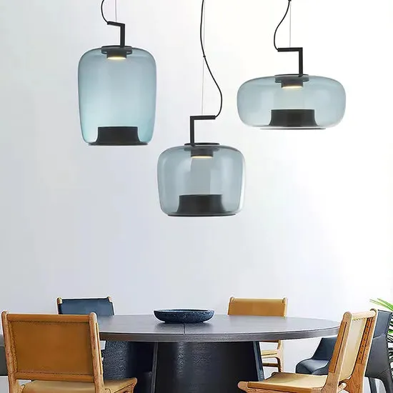 DLSS Lighting DLSSlighting Dlss New Pendant Lighting Home Decoration Amber Glass Lamp Shade Modern LED Pendant Lamp, photo 3 of 6