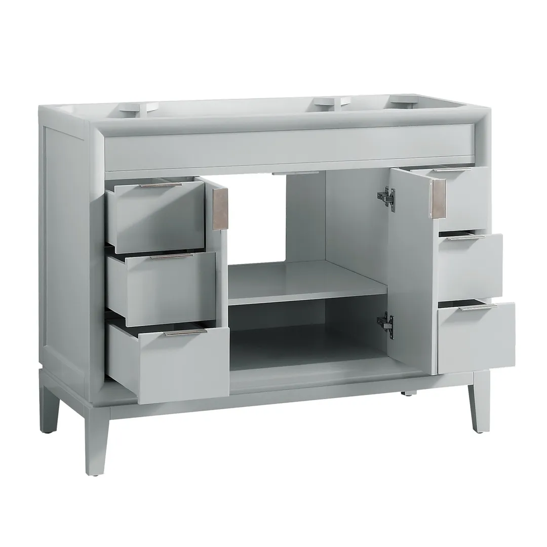 Avanity Emma 42-in Dove Gray Bathroom Vanity Cabinet, photo 13 of 14