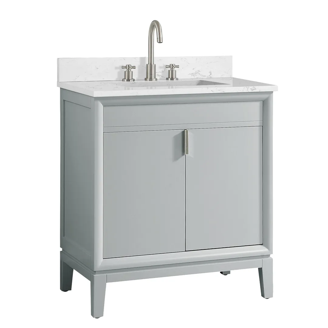 Avanity Emma 30-in Dove Gray Bathroom Vanity Cabinet, photo 10 of 14