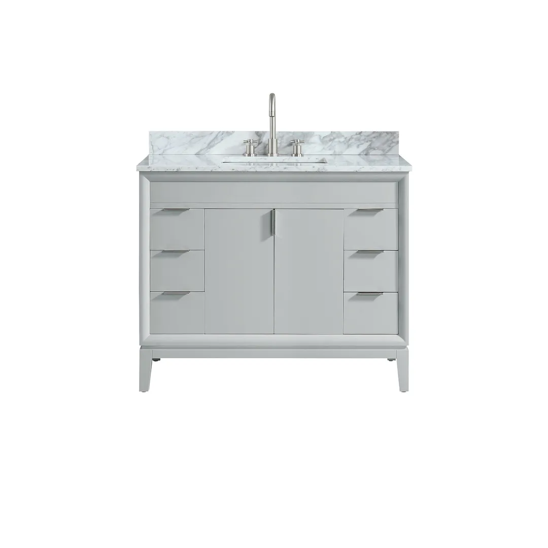 Avanity Emma 42-in Dove Gray Bathroom Vanity Cabinet, photo 7 of 14