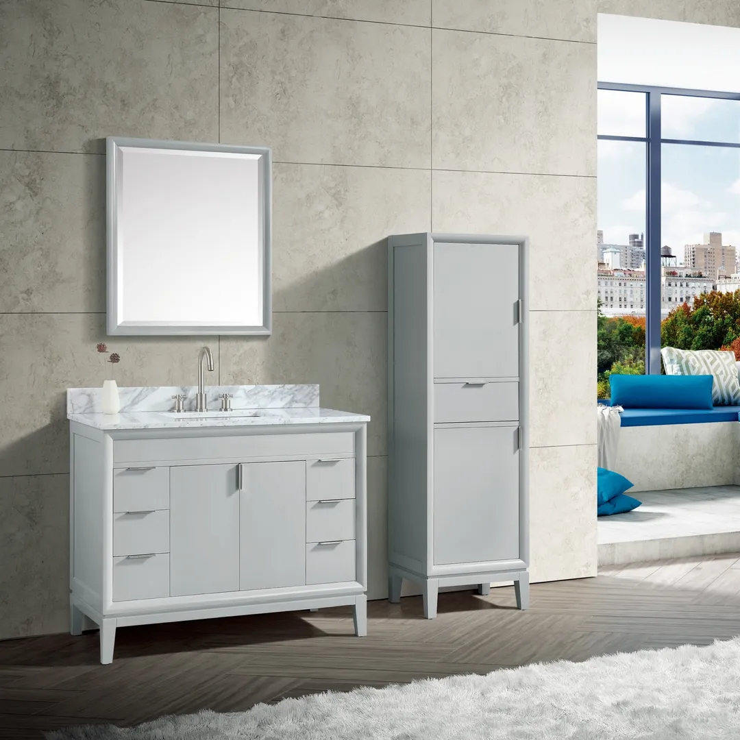 Avanity Emma 42-in Dove Gray Bathroom Vanity Cabinet, photo 14 of 14