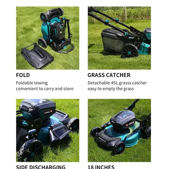 Electric Gardening Tools Factory 40V Battery Operated Lawn Mower with Metal Chasis, photo 5 of 6