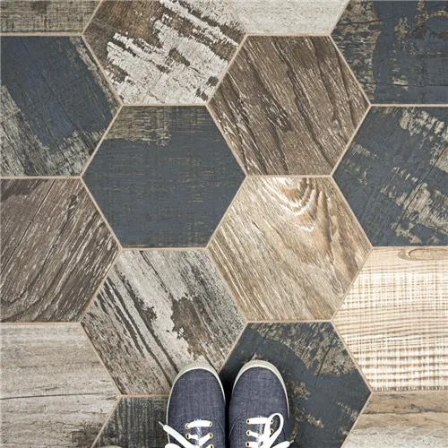 Merola Tile Gaugin Hex Catan Shadow 8-5/8 in. x 9-7/8 in. Porcelain Floor and Wall Tile (11.56 sq. ft. per case), photo 15 of 21