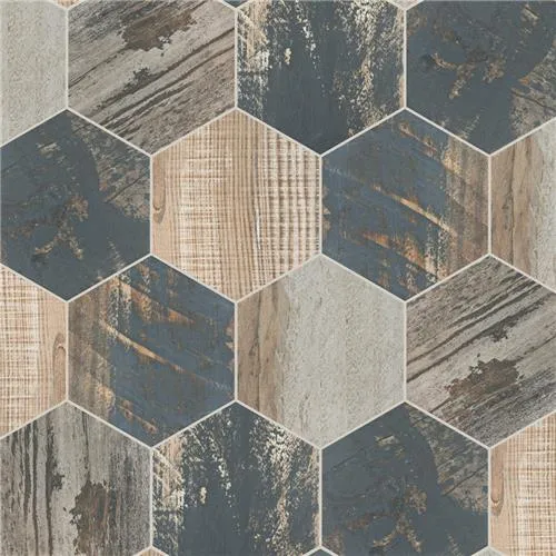 Merola Tile Gaugin Hex Catan Shadow 8-5/8 in. x 9-7/8 in. Porcelain Floor and Wall Tile (11.56 sq. ft. per case), photo 16 of 21