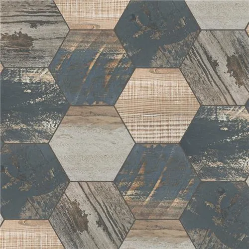 Merola Tile Gaugin Hex Catan Shadow 8-5/8 in. x 9-7/8 in. Porcelain Floor and Wall Tile (11.56 sq. ft. per case), photo 14 of 21
