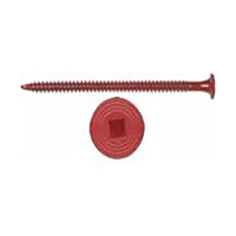 HD HailGard Insulation Fasteners, 8 in., Bugle-Head, Red, Box of 500