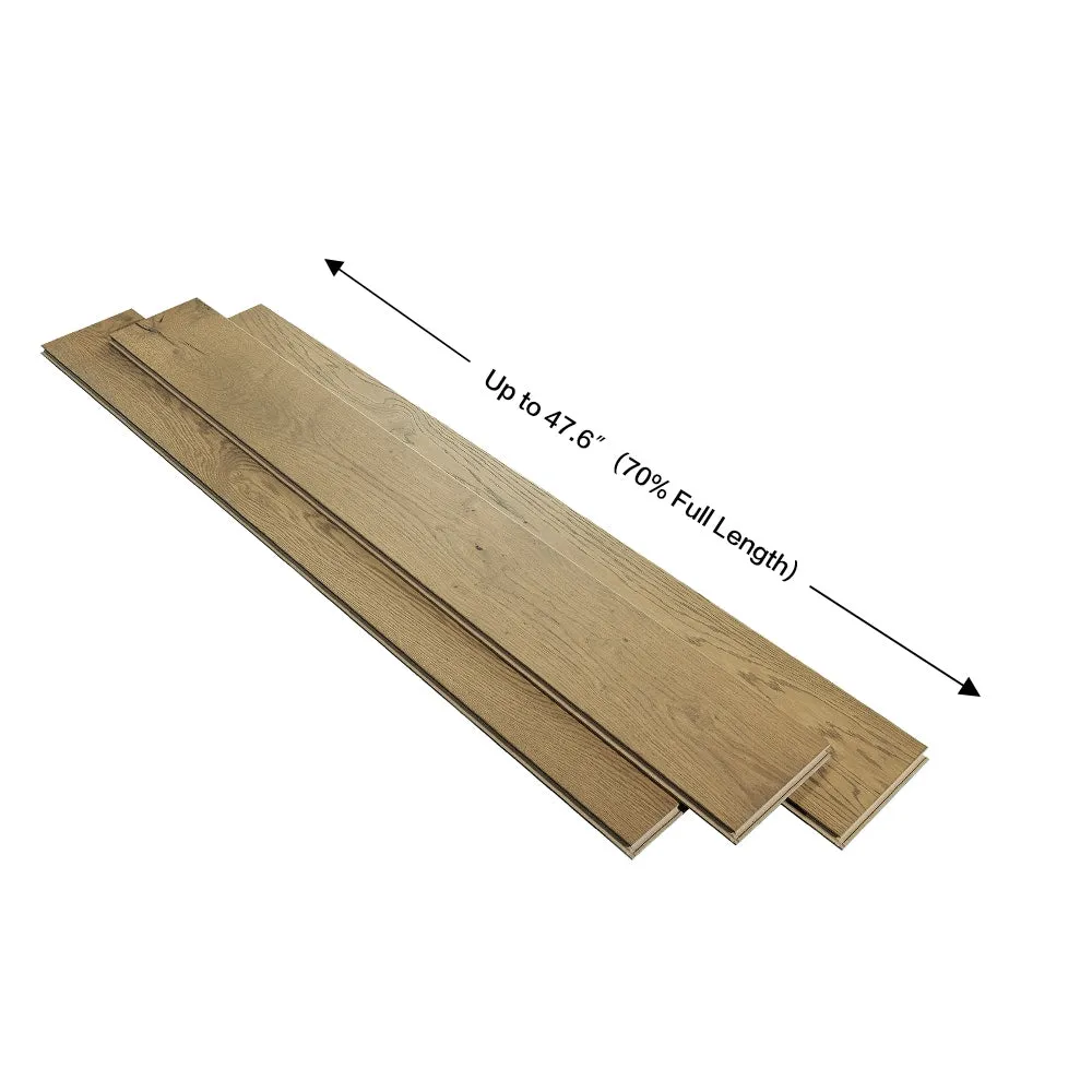 Villa Barcelona Gracia French oak 3/8-in T x 6-1/2-in W Water Resistant Wirebrushed Engineered Hardwood Flooring ( 23.64-sq ft / Carton ), photo 5 of 6