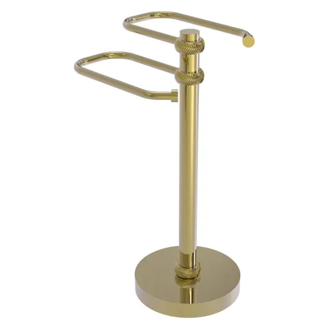 Unlacquered Brass Freestanding Towel Rack