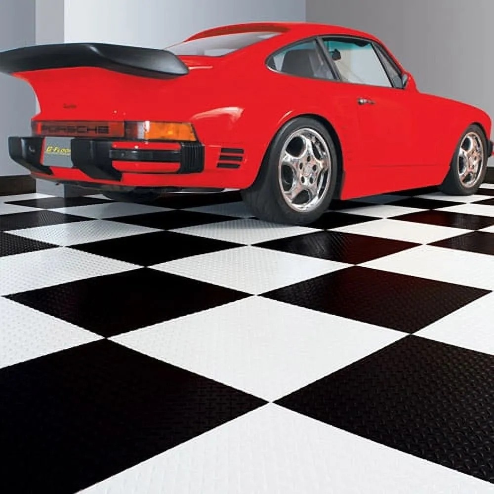 G-Floor RaceDay Levant Absolute White 12 in. x 12 in. Peel and Stick Polyvinyl Tile (20 sq. ft. per case), photo 4 of 4