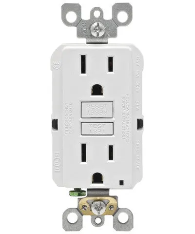 15A SmartlockPro Slim Self-Test GFCI Outlet