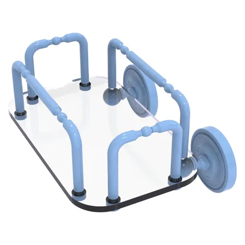 Prestige Wall Mounted Guest Towel Holder in Satin Chrome