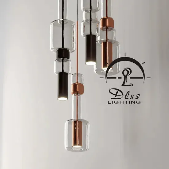 DLSS GU10 Modern Bead Style Pendant Light Chandelier for Bedroom, photo 2 of 6