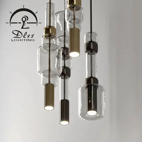 DLSS GU10 Modern Bead Style Pendant Light Chandelier for Bedroom, photo 5 of 6