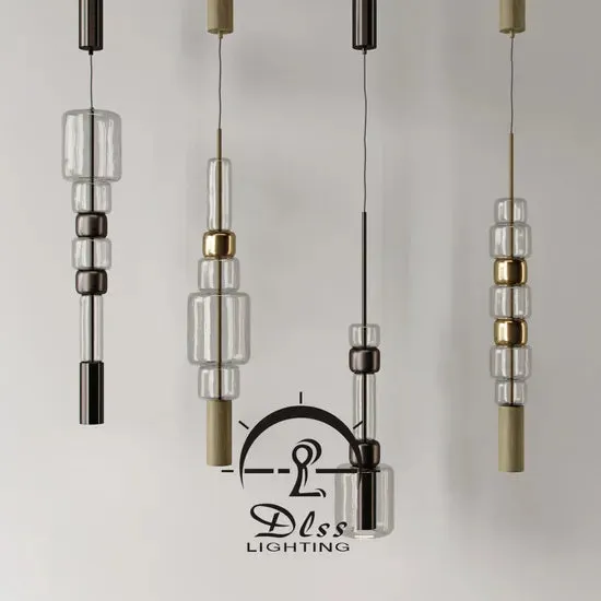 DLSS GU10 Modern Bead Style Pendant Light Chandelier for Bedroom, photo 3 of 6
