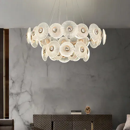 DLSS Lighting DLSS Glass Pendant Lighting for Indoor Living Home Decor LED Chandeliers Lamp, photo 4 of 6