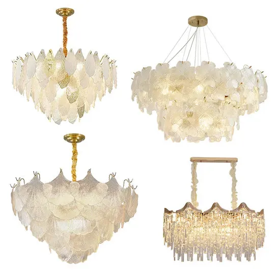 DLSS Lighting DLSS Glass Pendant Lighting for Indoor Living Home Decor LED Chandeliers Lamp, photo 5 of 6