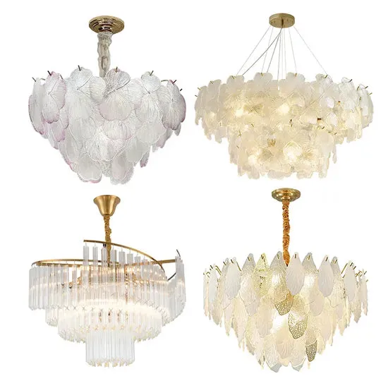 DLSS Lighting DLSS Glass Pendant Lighting for Indoor Living Home Decor LED Chandeliers Lamp, photo 6 of 6