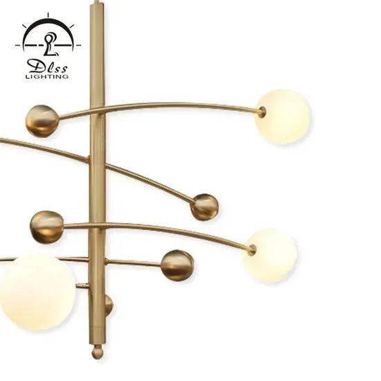 DLSS Lighting Gold Metal Modern Style Chandelier Lamp with G9 Pendant Lighting, photo 3 of 6