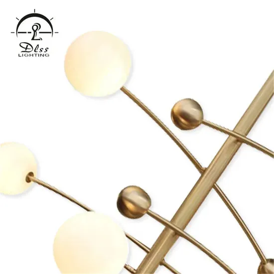 DLSS Lighting Gold Metal Modern Style Chandelier Lamp with G9 Pendant Lighting, photo 4 of 6